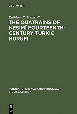 eBook (pdf) The Quatrains of Nesimî Fourteenth-Century Turkic Hurufi de Kathleen R. F. Burrill