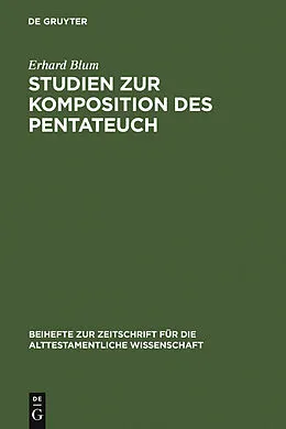 E-Book (pdf) Studien zur Komposition des Pentateuch von Erhard Blum