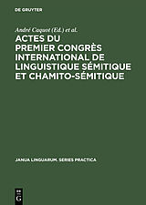 eBook (pdf) Actes du premier congrès international de linguistique sémitique et chamito-sémitique de 