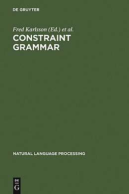 eBook (pdf) Constraint Grammar de 