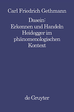 E-Book (pdf) Dasein : Erkennen und Handeln von Carl F. Gethmann