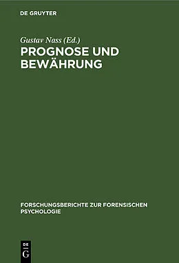 E-Book (pdf) Prognose und Bewährung von [unknown]