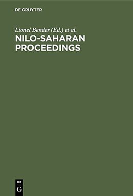 eBook (pdf) Nilo-Saharan Proceedings de 