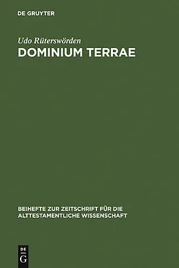 E-Book (pdf) dominium terrae von Udo Rüterswörden