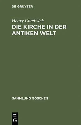 E-Book (pdf) Die Kirche in der antiken Welt von Henry Chadwick