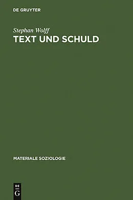 E-Book (pdf) Text und Schuld von Stephan Wolff