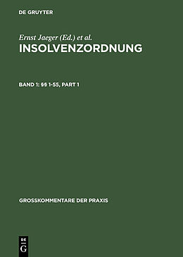 E-Book (pdf) Insolvenzordnung / §§ 1-55 von 