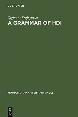 eBook (pdf) A Grammar of Hdi de Zygmunt Frajzyngier