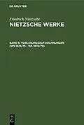 PDF Vorlesungsaufzeichnungen (WS 1874/75 - WS 1878/79) von Friedrich Nietzsche