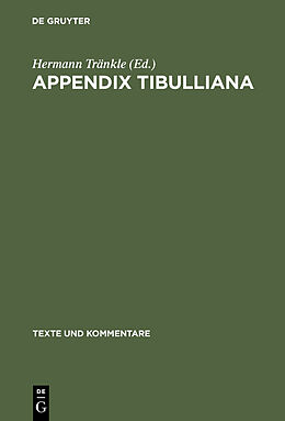 E-Book (pdf) Appendix Tibulliana von 