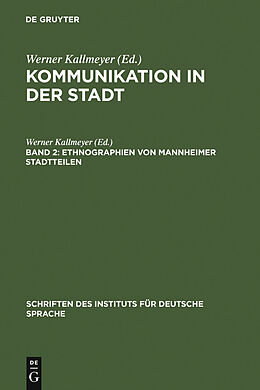 E-Book (pdf) Kommunikation in der Stadt / Ethnographien von Mannheimer Stadtteilen von 