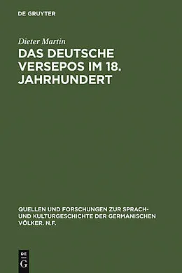 E-Book (pdf) Das deutsche Versepos im 18. Jahrhundert von Dieter Martin