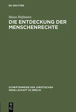 E-Book (pdf) Die Entdeckung der Menschenrechte von Hasso Hofmann