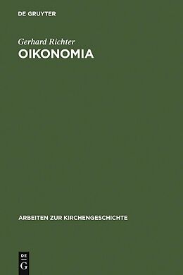 E-Book (pdf) Oikonomia von Gerhard Richter
