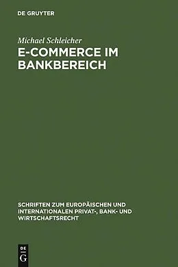 E-Book (pdf) E-Commerce im Bankbereich von Michael Schleicher