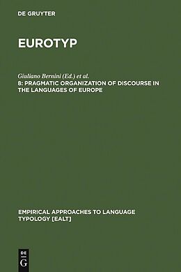 eBook (pdf) Pragmatic Organization of Discourse in the Languages of Europe de 