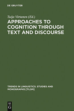 E-Book (pdf) Approaches to Cognition through Text and Discourse von 