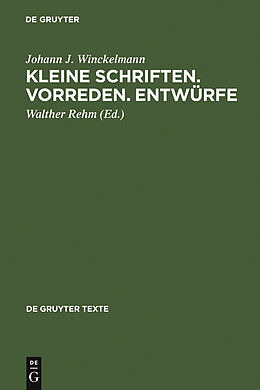 E-Book (pdf) Kleine Schriften  Vorreden  Entwürfe von Johann J. Winckelmann