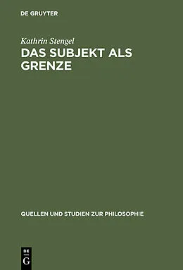 PDF Das Subjekt als Grenze von Kathrin Stengel