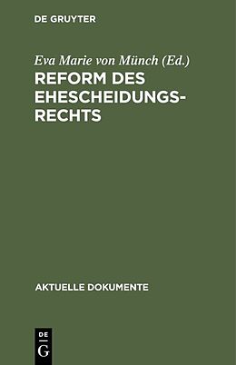 E-Book (pdf) Reform des Ehescheidungsrechts von 