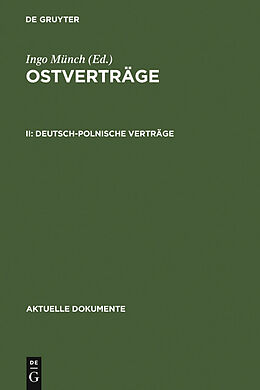 E-Book (pdf) Ostverträge / Deutsch-polnische Verträge von 