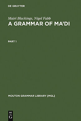 eBook (pdf) A Grammar of Ma'di de Mairi Blackings, Nigel Fabb