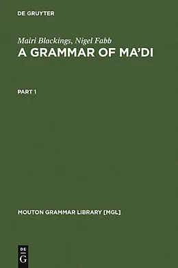 PDF A Grammar of Ma'di von Mairi Blackings, Nigel Fabb