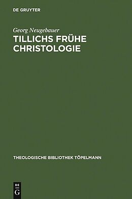 E-Book (pdf) Tillichs frühe Christologie von Georg Neugebauer