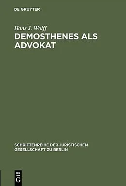 E-Book (pdf) Demosthenes als Advokat von Hans J. Wolff