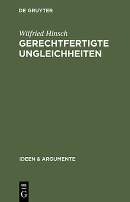 E-Book (pdf) Gerechtfertigte Ungleichheiten von Wilfried Hinsch
