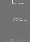 E-Book (pdf) Zählsynopse zum Buch Ben Sira von 
