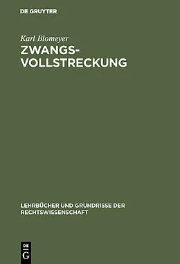 PDF Zwangsvollstreckung von Karl Blomeyer