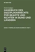 E-Book (pdf) Formelles Disziplinarrecht von Erich Lindgen