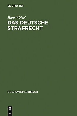 E-Book (pdf) Das Deutsche Strafrecht von Hans Welzel
