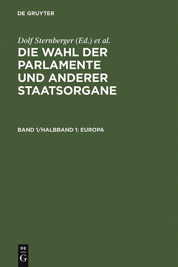 Die Wahl der Parlamente und anderer Staatsorgane / Europa