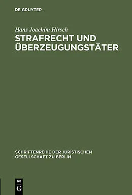 E-Book (pdf) Strafrecht und Überzeugungstäter von Hans Joachim Hirsch