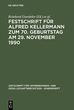 PDF Festschrift für Alfred Kellermann zum 70. Geburtstag am 29. November 1990 von 