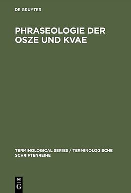 E-Book (pdf) Phraseologie der OSZE und KVAE von 