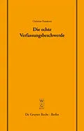 E-Book (pdf) Die echte Verfassungsbeschwerde von Christian Pestalozza