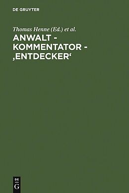 E-Book (pdf) Anwalt - Kommentator - 'Entdecker' von 
