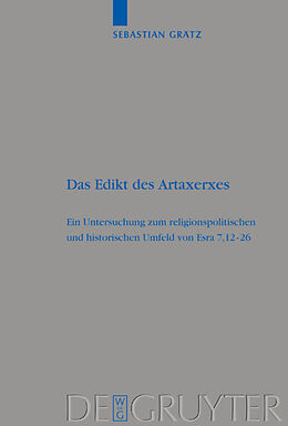 E-Book (pdf) Das Edikt des Artaxerxes von Sebastian Grätz