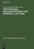 PDF Orthogonal Decompositions and Integral Lattices von Alexei Kostrikin, Pham Huu Tiep