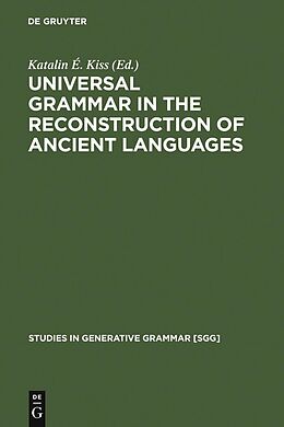 E-Book (pdf) Universal Grammar in the Reconstruction of Ancient Languages von 