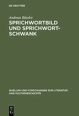 PDF Sprichwortbild und Sprichwortschwank von Andreas Bässler