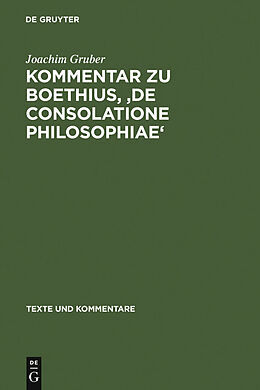 E-Book (pdf) Kommentar zu Boethius, 'De consolatione philosophiae' von Joachim Gruber