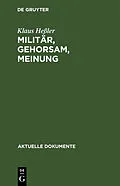 E-Book (pdf) Militär, Gehorsam, Meinung von Klaus Heßler