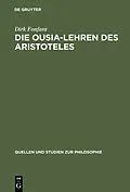E-Book (pdf) Die Ousia-Lehren des Aristoteles von Dirk Fonfara