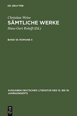 E-Book (pdf) Christian Weise: Sämtliche Werke / Romane II von Christian Weise