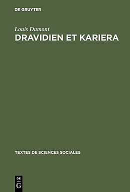 eBook (pdf) Dravidien et Kariera de Louis Dumont