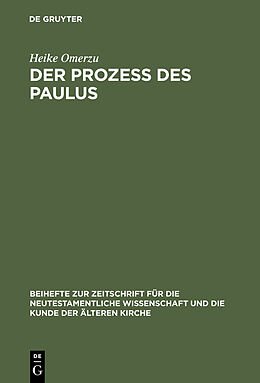 E-Book (pdf) Der Prozeß des Paulus von Heike Omerzu